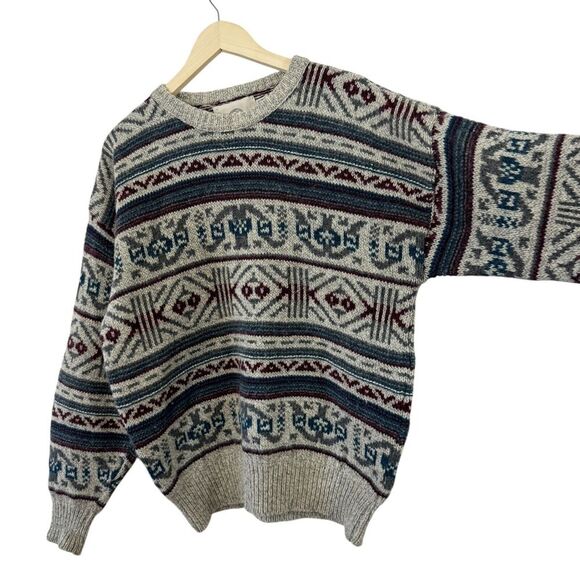 Vintage Cabin Fever X-Large Wool Sweater Pullover USA Made Mens - Picture 6 of 12